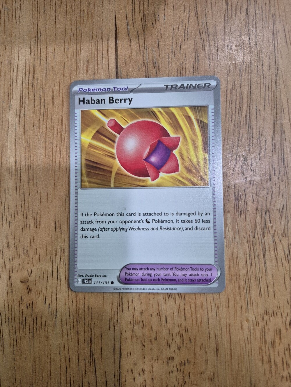QTY 4 Pokémon tool Trainer Item Card Haban Berry